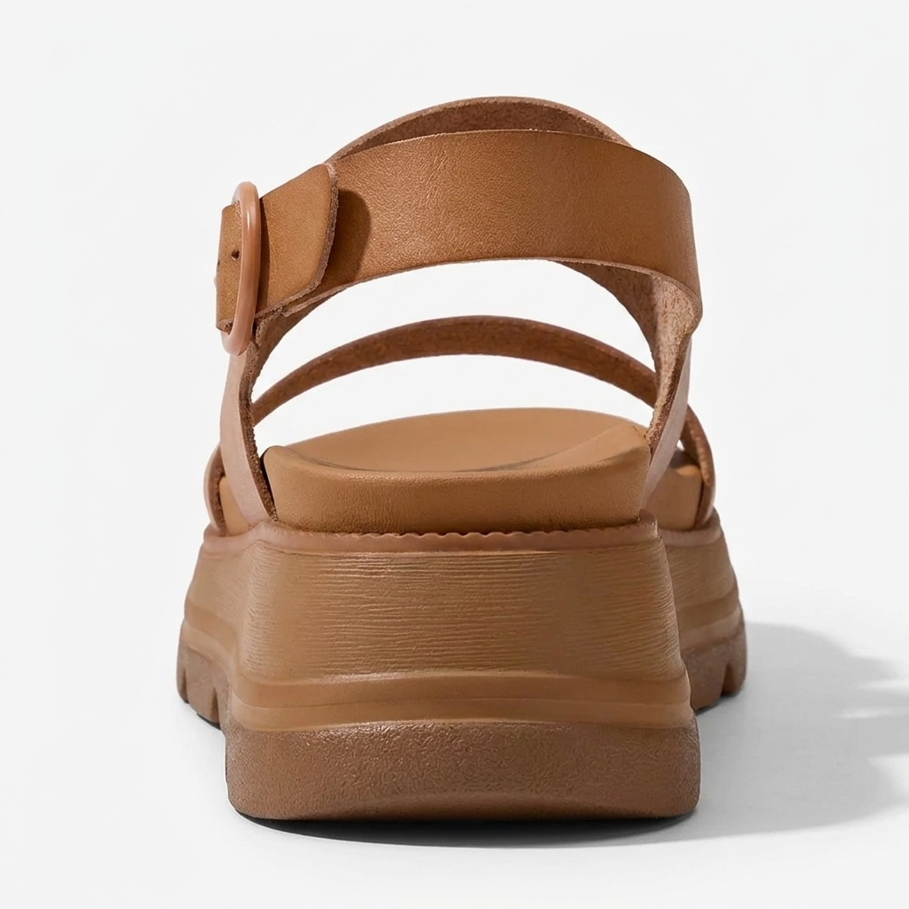 Women's Orthopaedic Two-Strap Platform Wedge Sandals