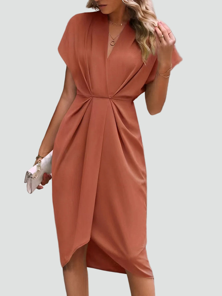 Women's Wrap Dress Regular Fit Soft Flattering Fit