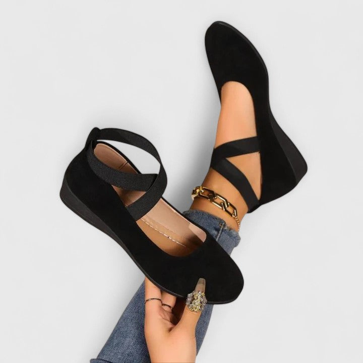 Women's Orthopedic Mary Jane Shoes Cross Elastic Strap