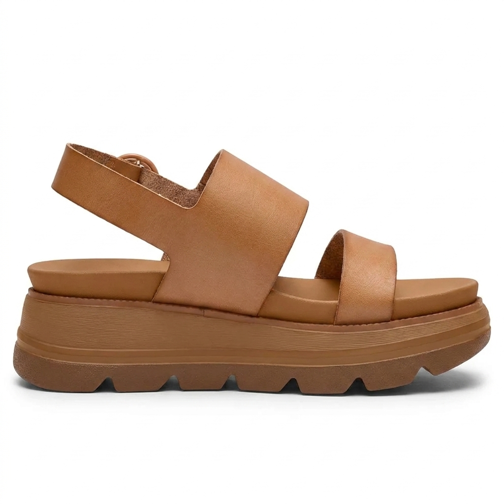 Women's Orthopaedic Two-Strap Platform Wedge Sandals