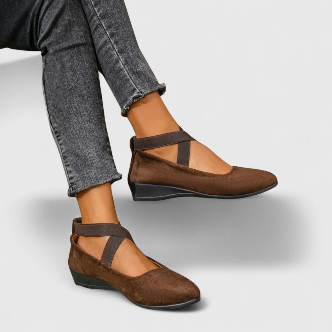 Women's Orthopedic Mary Jane Shoes Cross Elastic Strap