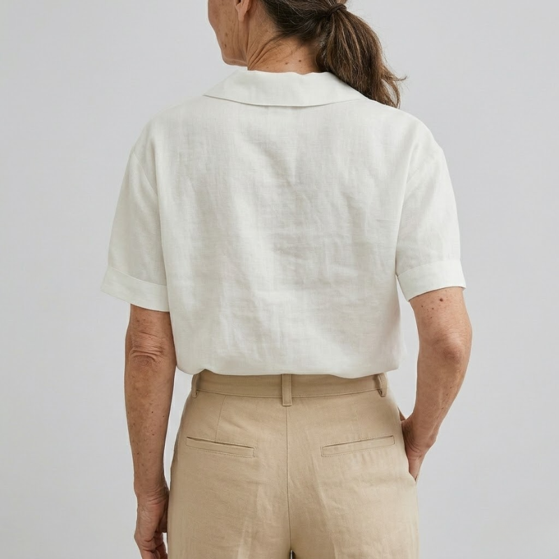Button Detail Blouse