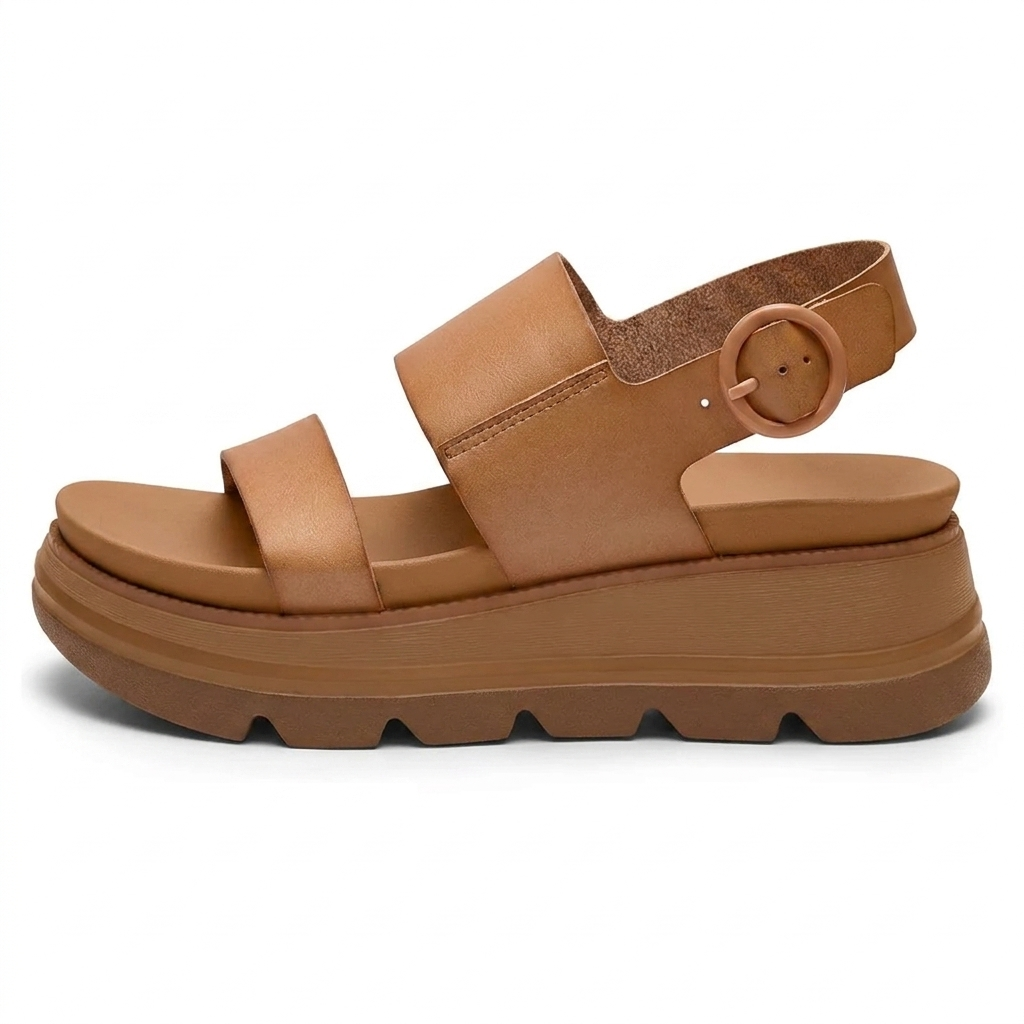 Women's Orthopaedic Two-Strap Platform Wedge Sandals