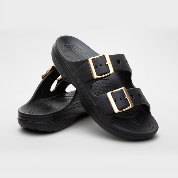 Women's Orthopaedic Double Buckle Platform Slide Sandals