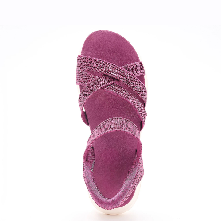 Women's Orthopaedic Knit Crossover Platform Sandals