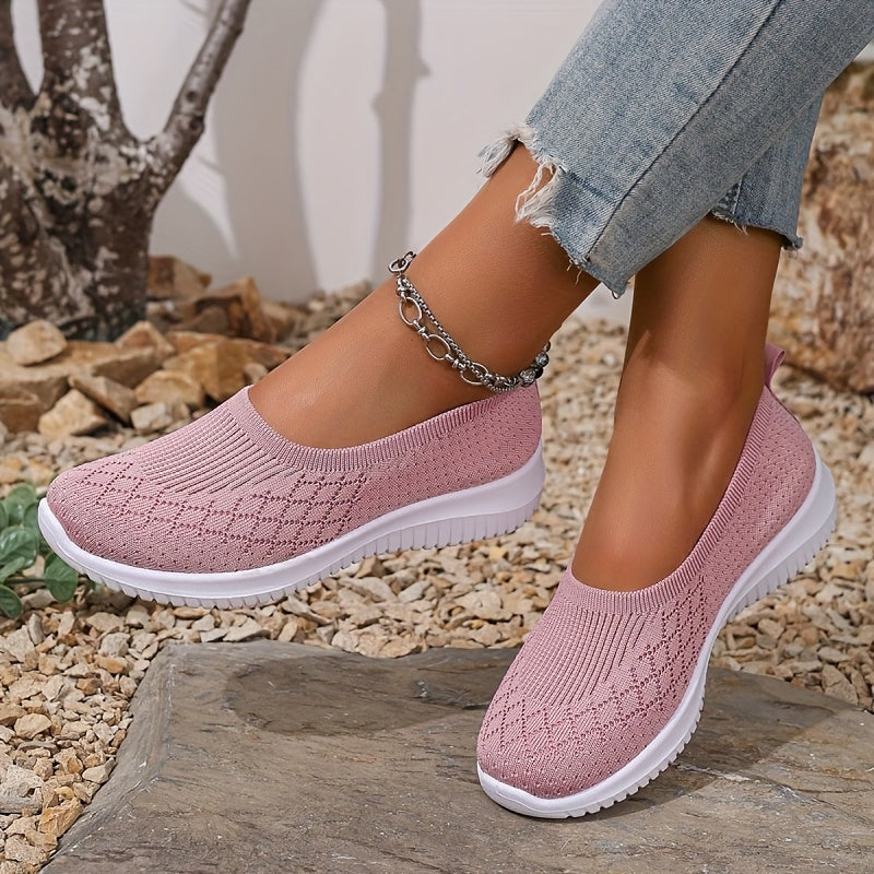 Women's Orthopaedic Knit Slip-On Trainers Arch Support
