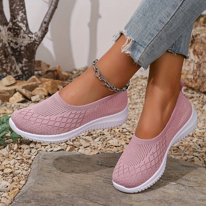Women's Orthopaedic Knit Slip-On Trainers Arch Support