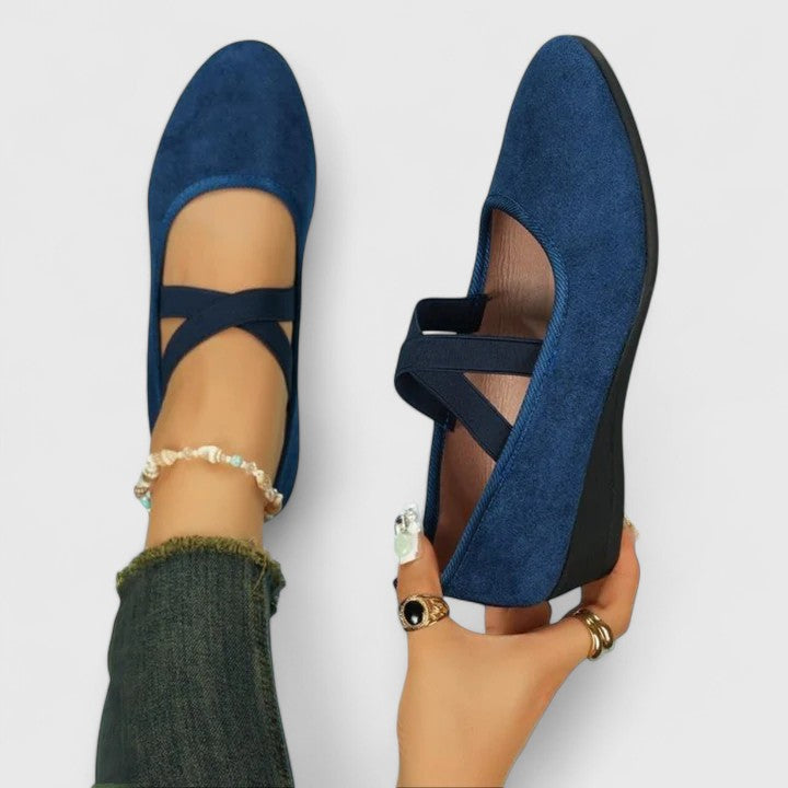Women's Orthopedic Mary Jane Shoes Cross Elastic Strap