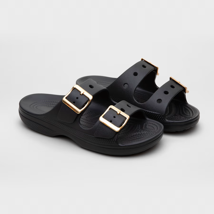 Women's Orthopaedic Double Buckle Platform Slide Sandals