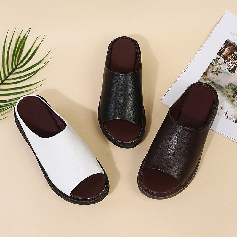Women's Orthopedic Platform Wedge Mule Sandals Slip-On