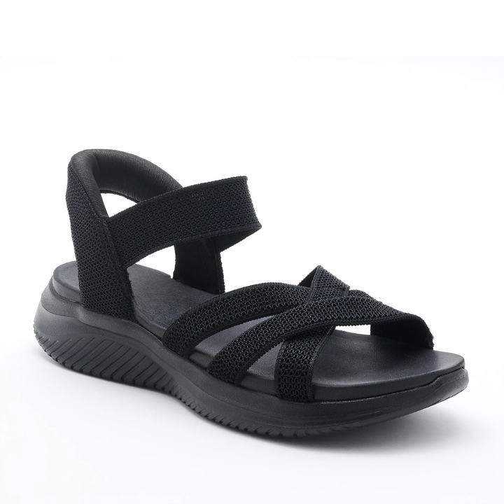 Women's Orthopaedic Knit Crossover Platform Sandals