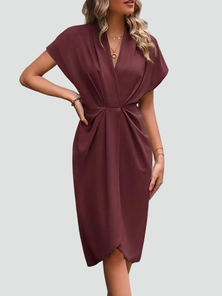Women's Wrap Dress Regular Fit Soft Flattering Fit