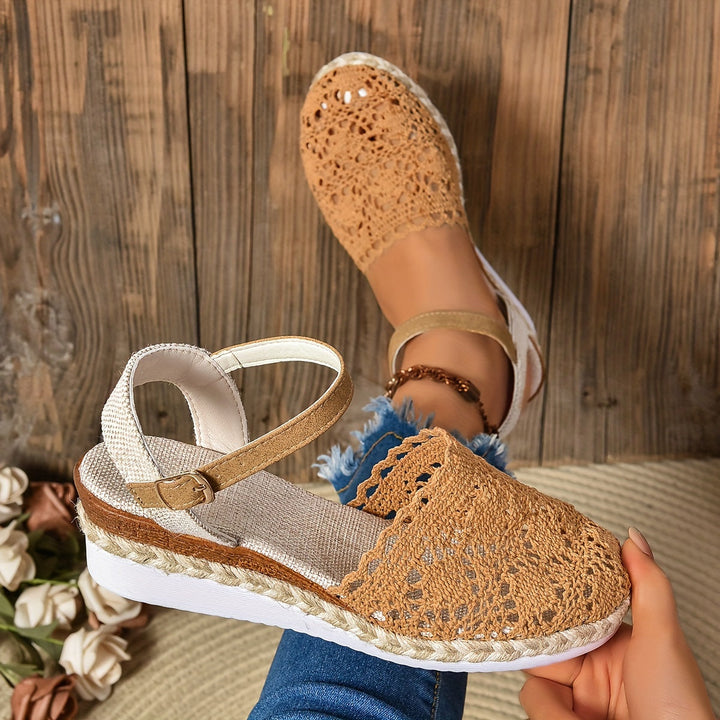 Women's Orthopedic Crochet Espadrille Sandals Adjustable