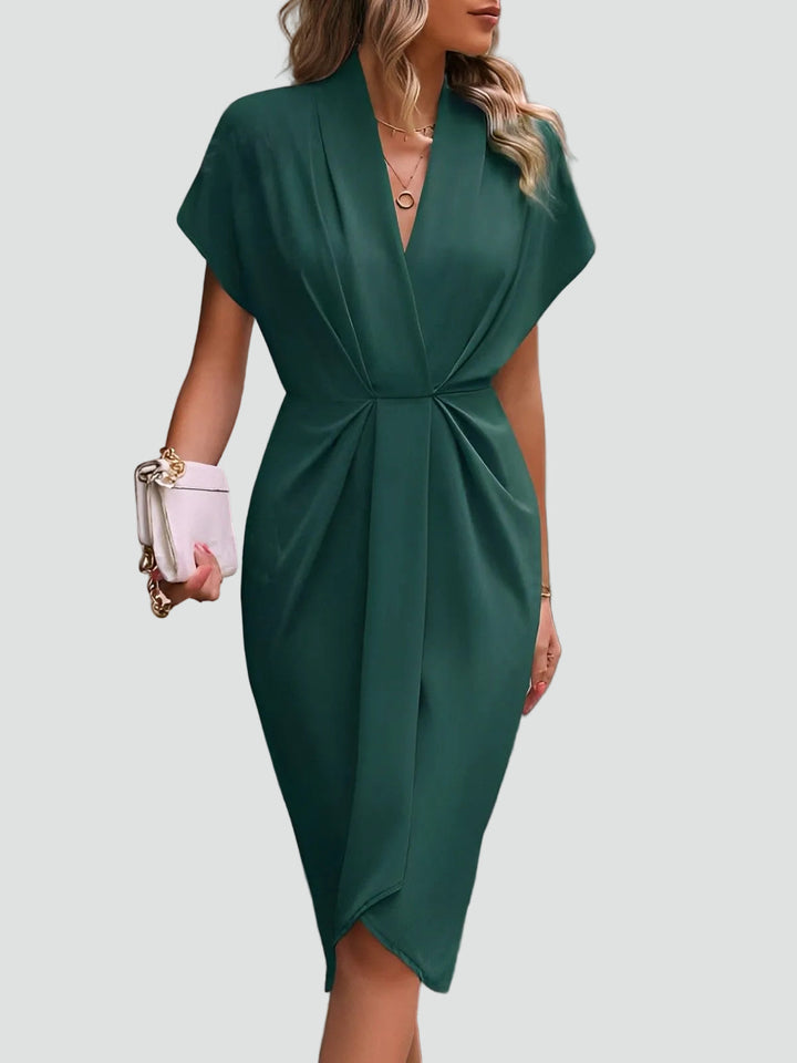 Women's Wrap Dress Regular Fit Soft Flattering Fit