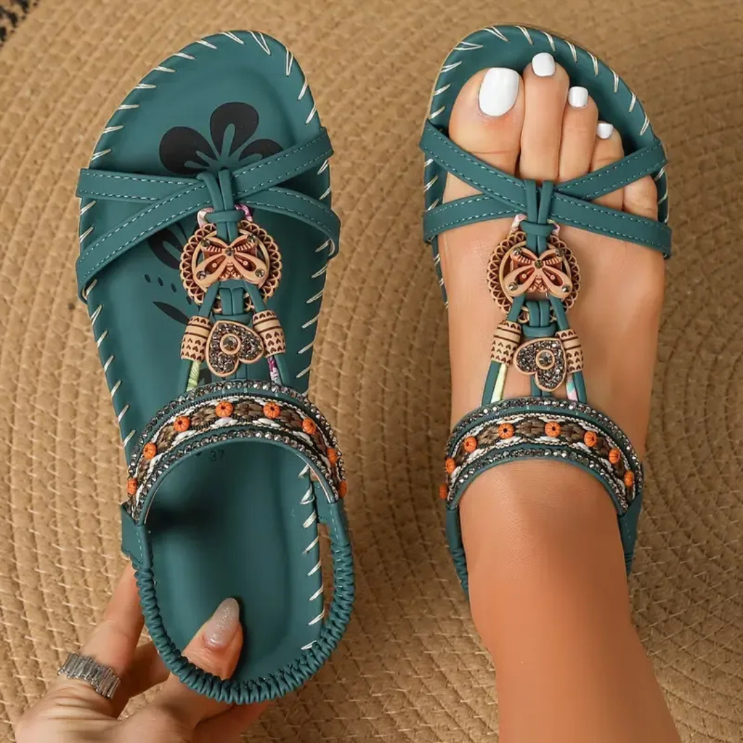 Women's Orthopaedic Flat T-Strap Summer Sandals