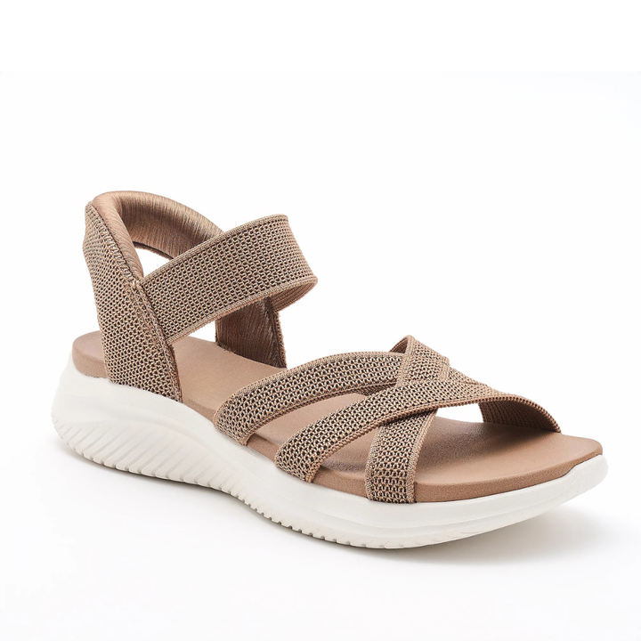 Women's Orthopaedic Knit Crossover Platform Sandals