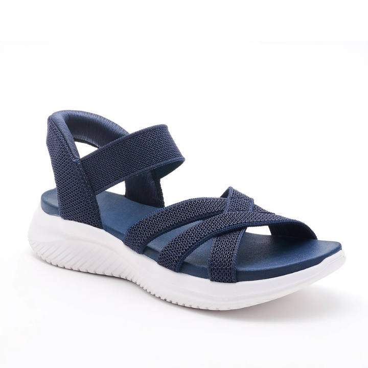 Women's Orthopaedic Knit Crossover Platform Sandals