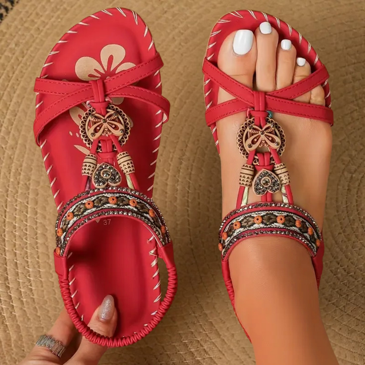 Women's Orthopaedic Flat T-Strap Summer Sandals
