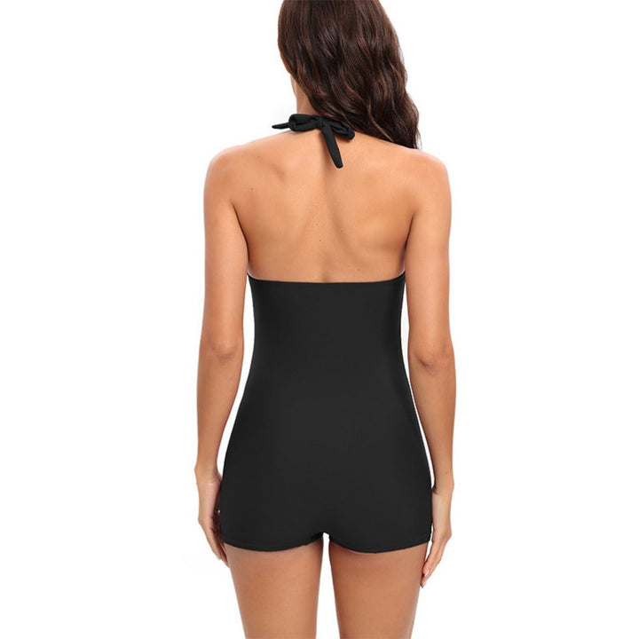 Tummy Control and Slim One-Piece Sports Swimsuit with Flat Angle In Larger Sizes