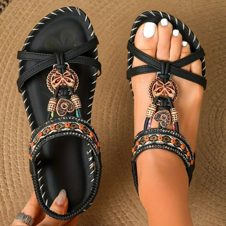 Women's Orthopaedic Flat T-Strap Summer Sandals