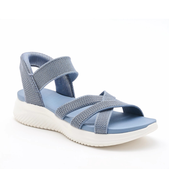 Women's Orthopaedic Knit Crossover Platform Sandals