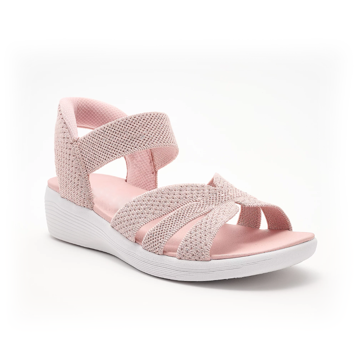 Women's Orthopaedic Knit Wedge Sandals with Soft Footbed