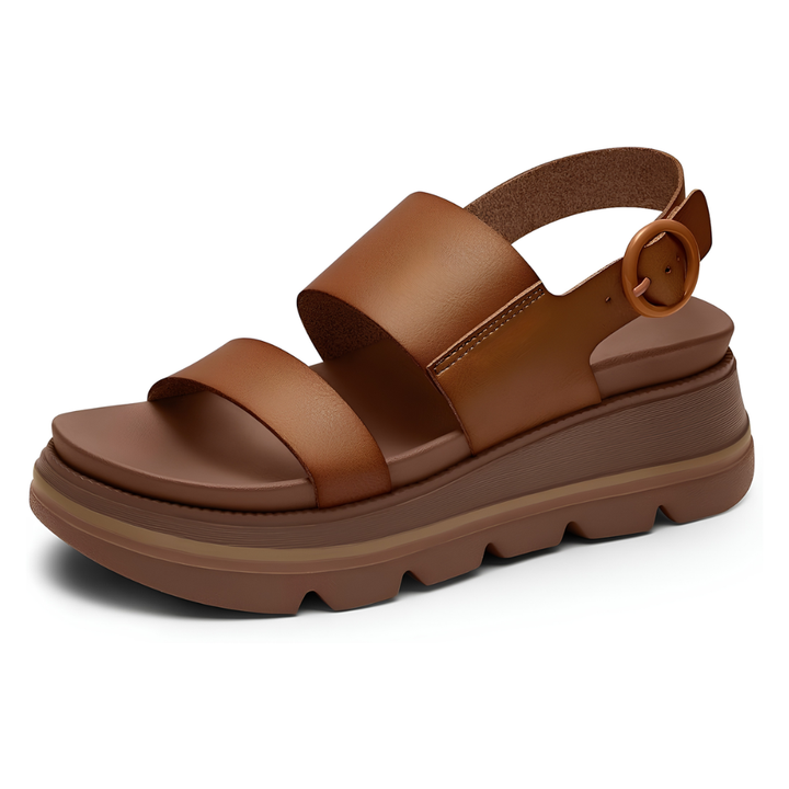 Women's Orthopaedic Two-Strap Platform Wedge Sandals