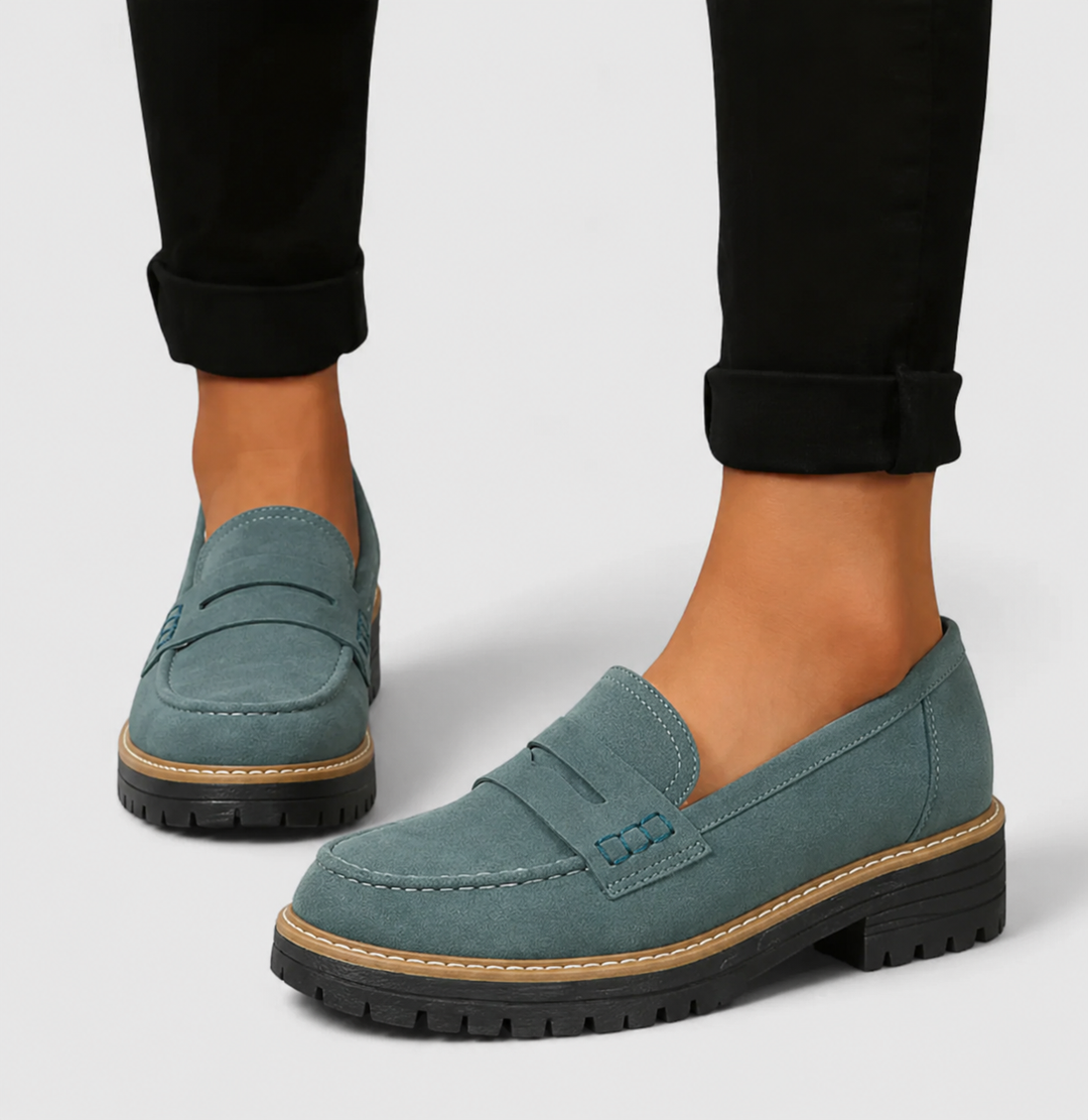 Women's Orthopaedic Penny Loafers Chunky Sole