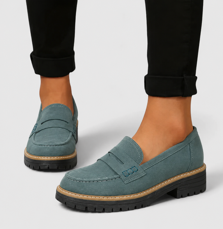 Women's Orthopaedic Penny Loafers Chunky Sole