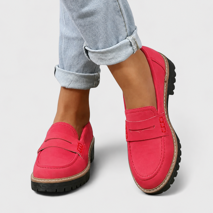 Women's Orthopaedic Penny Loafers Chunky Sole