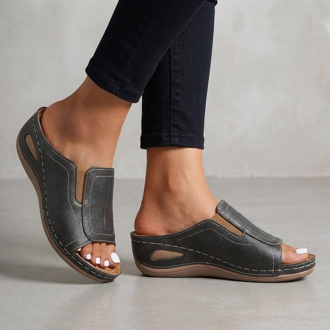 Women's Orthopaedic Wedge Sandals Open-Toe Slip-On