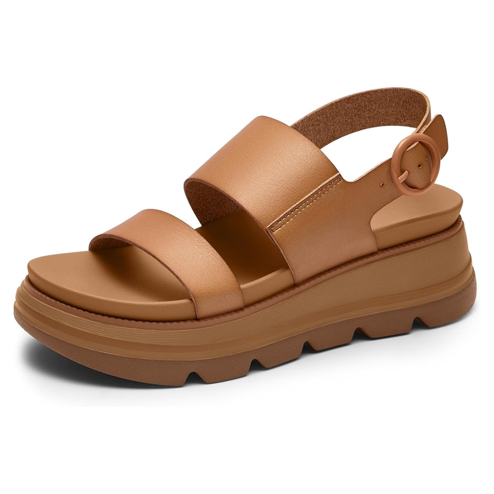 Women's Orthopaedic Two-Strap Platform Wedge Sandals