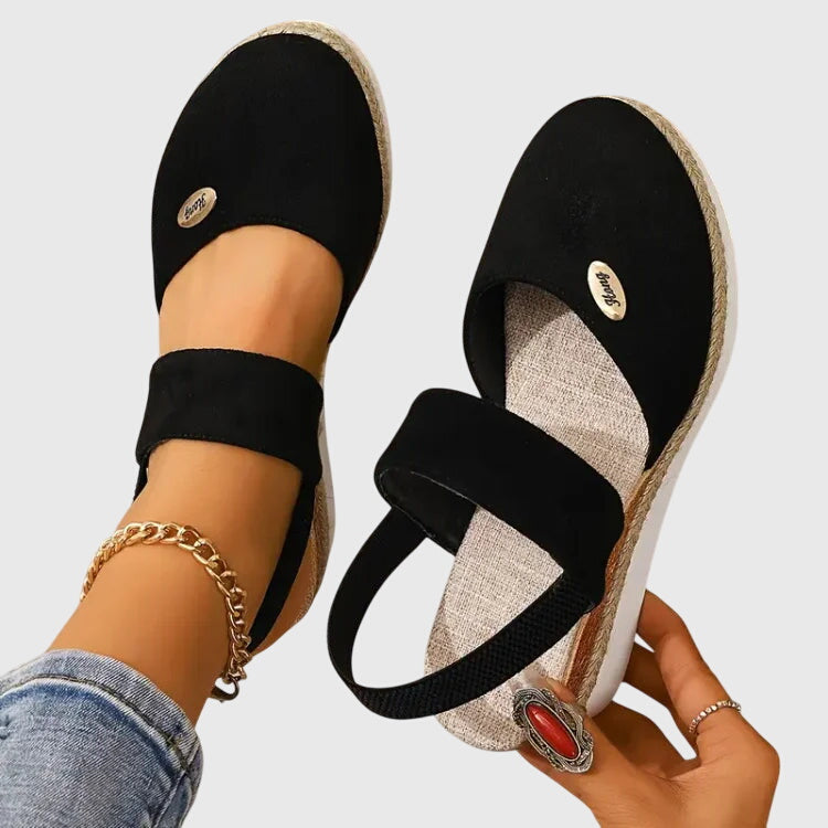 Women's Orthopaedic Espadrille Wedge Sandals Slingback