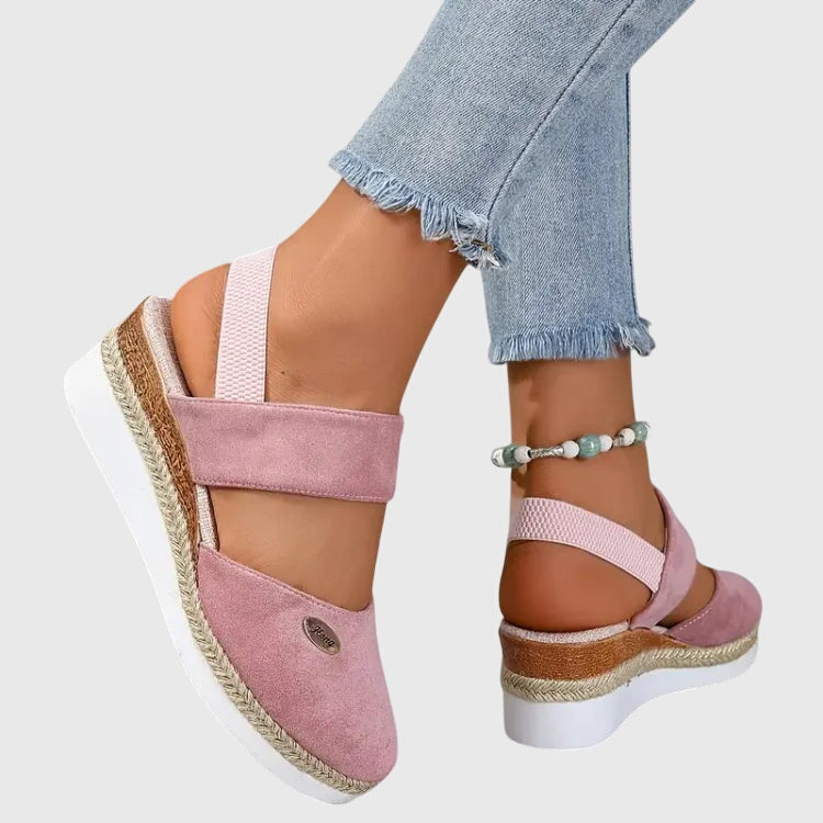 Women's Orthopaedic Espadrille Wedge Sandals Slingback