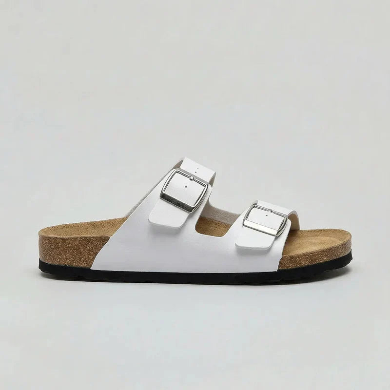 Women's Orthopedic Double Buckle Strap Slide Sandals