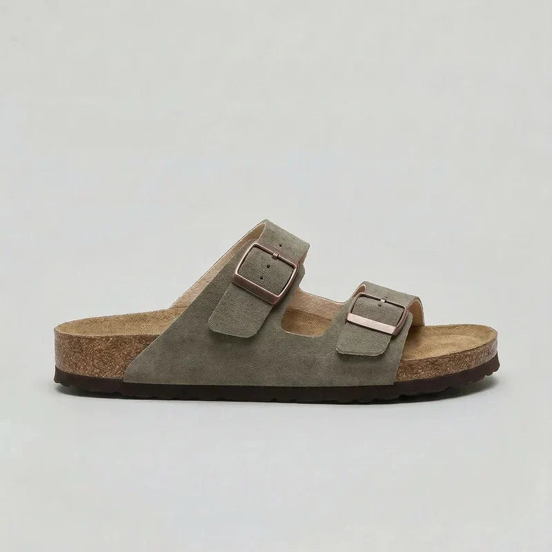 Women's Orthopedic Double Buckle Strap Slide Sandals