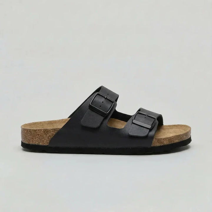 Women's Orthopedic Double Buckle Strap Slide Sandals