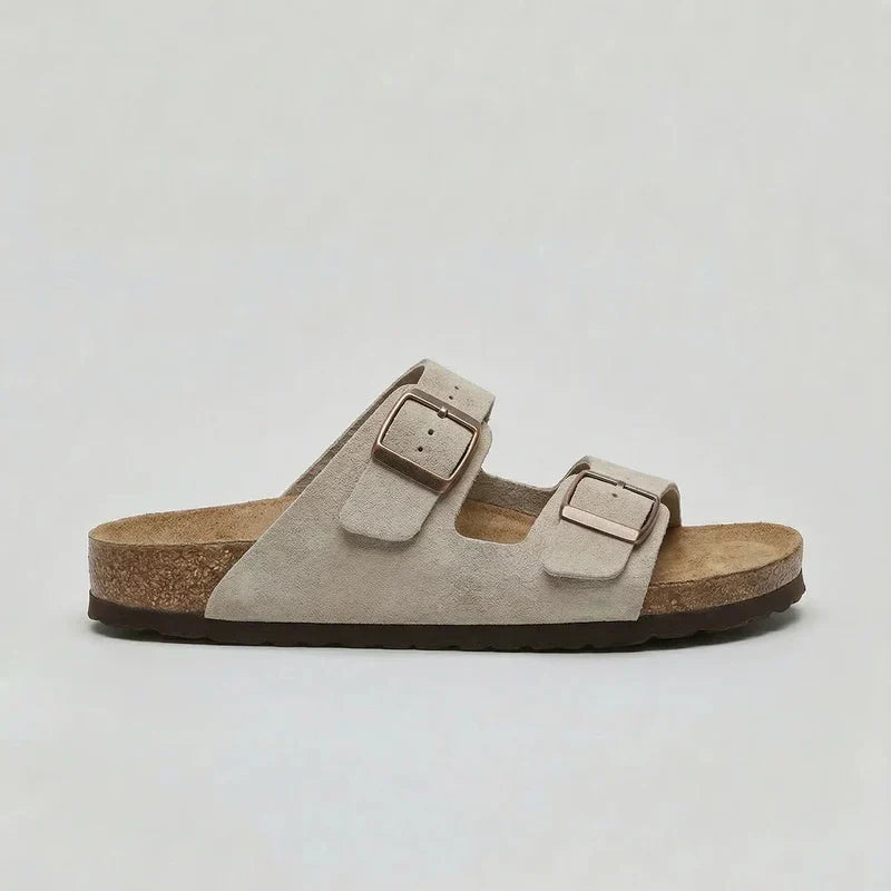 Women's Orthopedic Double Buckle Strap Slide Sandals
