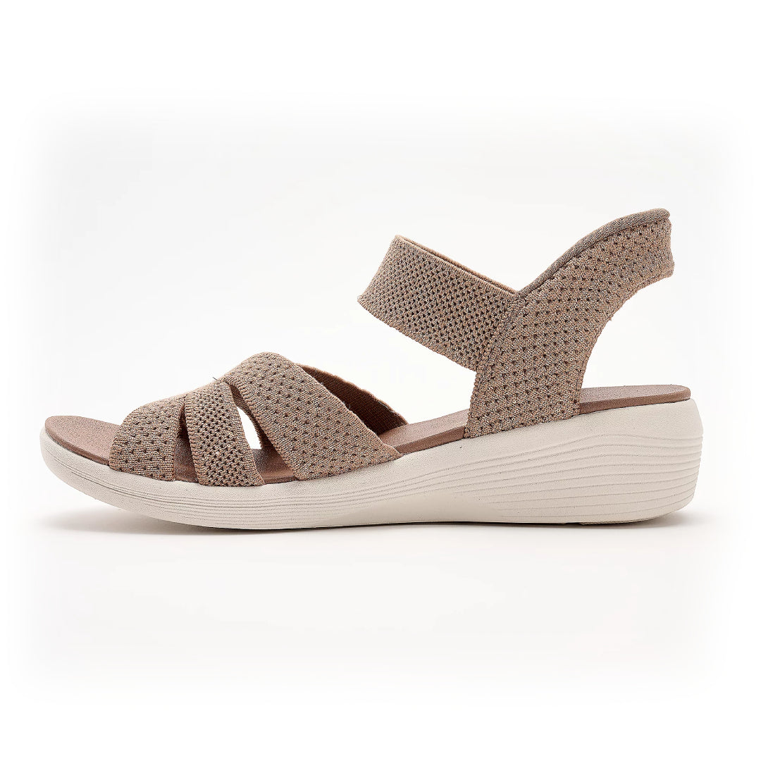Women's Orthopaedic Knit Wedge Sandals with Soft Footbed