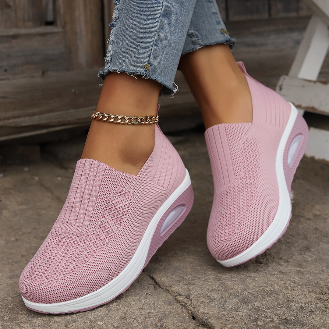 Women's Orthopedic Slip-On Mesh Platform Shoes Air Sole