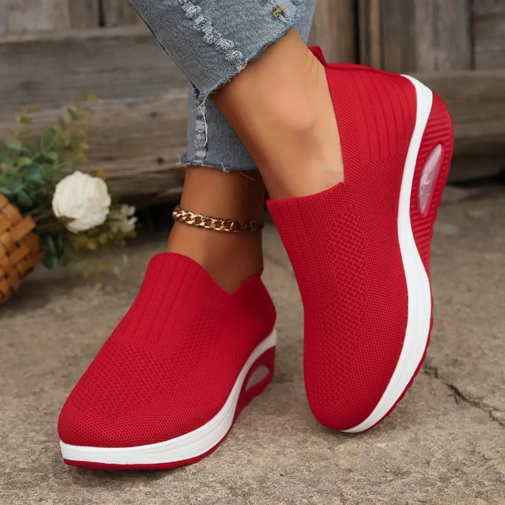 Women's Orthopedic Slip-On Mesh Platform Shoes Air Sole