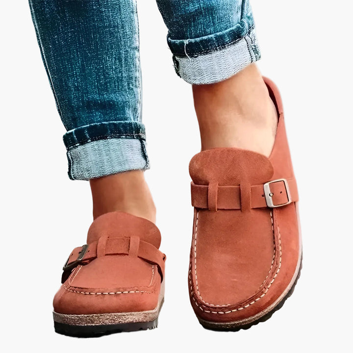 Women's Orthopedic Comfort Slip On Sandals Buckle Strap