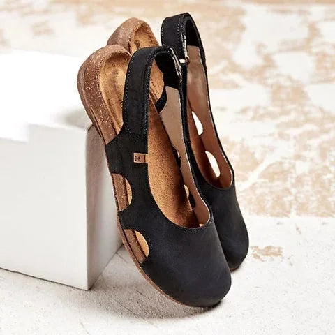 Women's Orthopedic Cushioned Closed Toe Cutout Slingback Sandals
