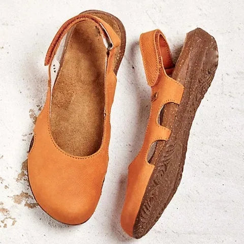 Women's Orthopedic Cushioned Closed Toe Cutout Slingback Sandals