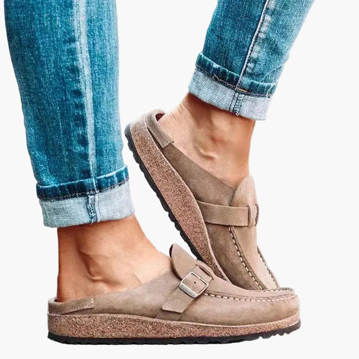 Women's Orthopedic Comfort Slip On Sandals Buckle Strap
