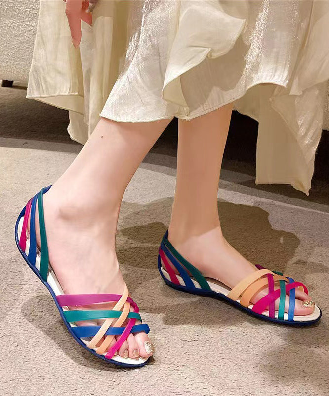 Women's Orthopedic Jelly Flat Sandals Open Toe Slip-On