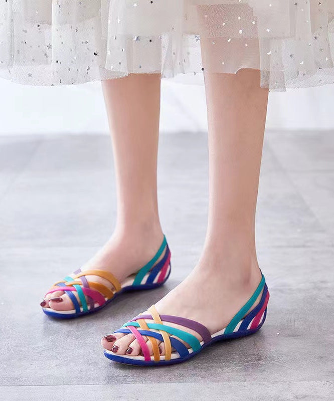Women's Orthopedic Jelly Flat Sandals Open Toe Slip-On
