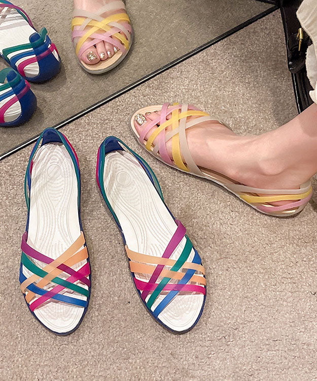 Women's Orthopedic Jelly Flat Sandals Open Toe Slip-On