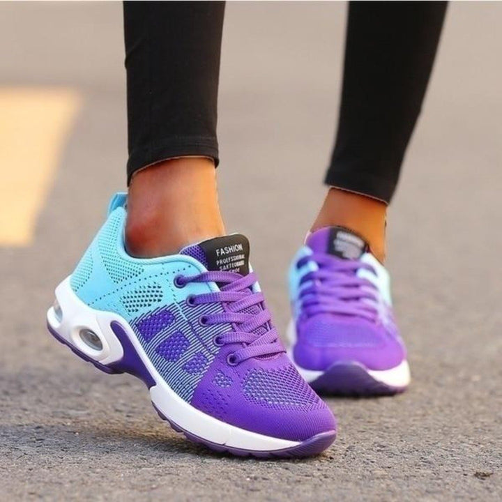 Women's Orthopedic Air Cushion Mesh Lace-Up Trainers