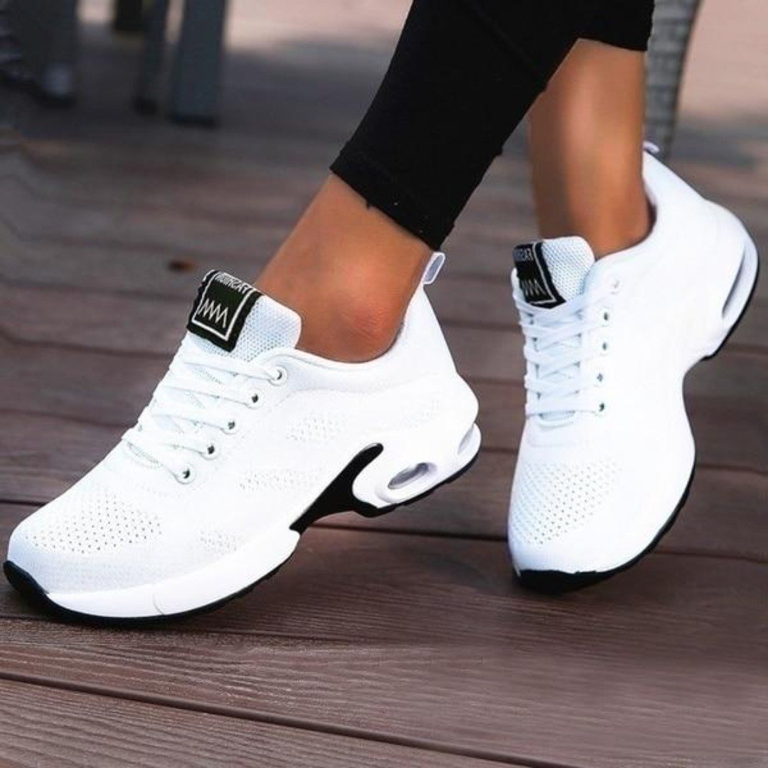 Women's Orthopedic Air Cushion Mesh Lace-Up Trainers